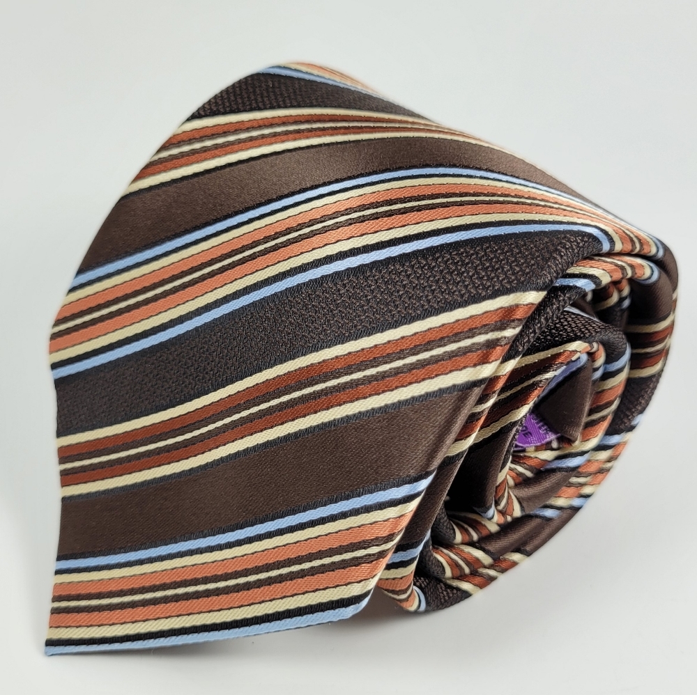 BERGAMO NY | polyester striped washable tie